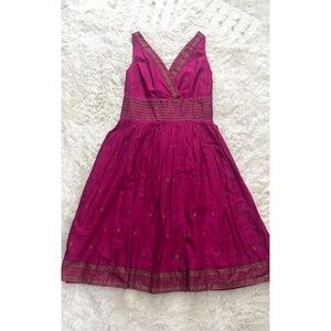 Isaac Mizrahi for Target Cotton Sari Style Floral Print Fit & Flare Dress Size 4